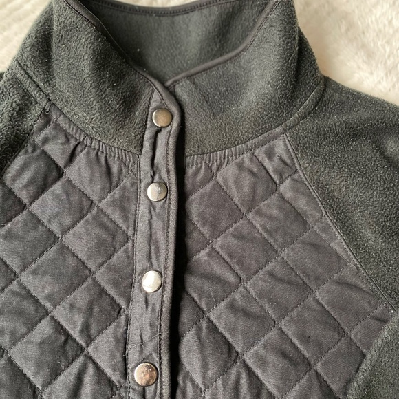 Fleece Crop snap button sweater - Picture 3 of 5